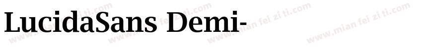 LucidaSans Demi字体转换